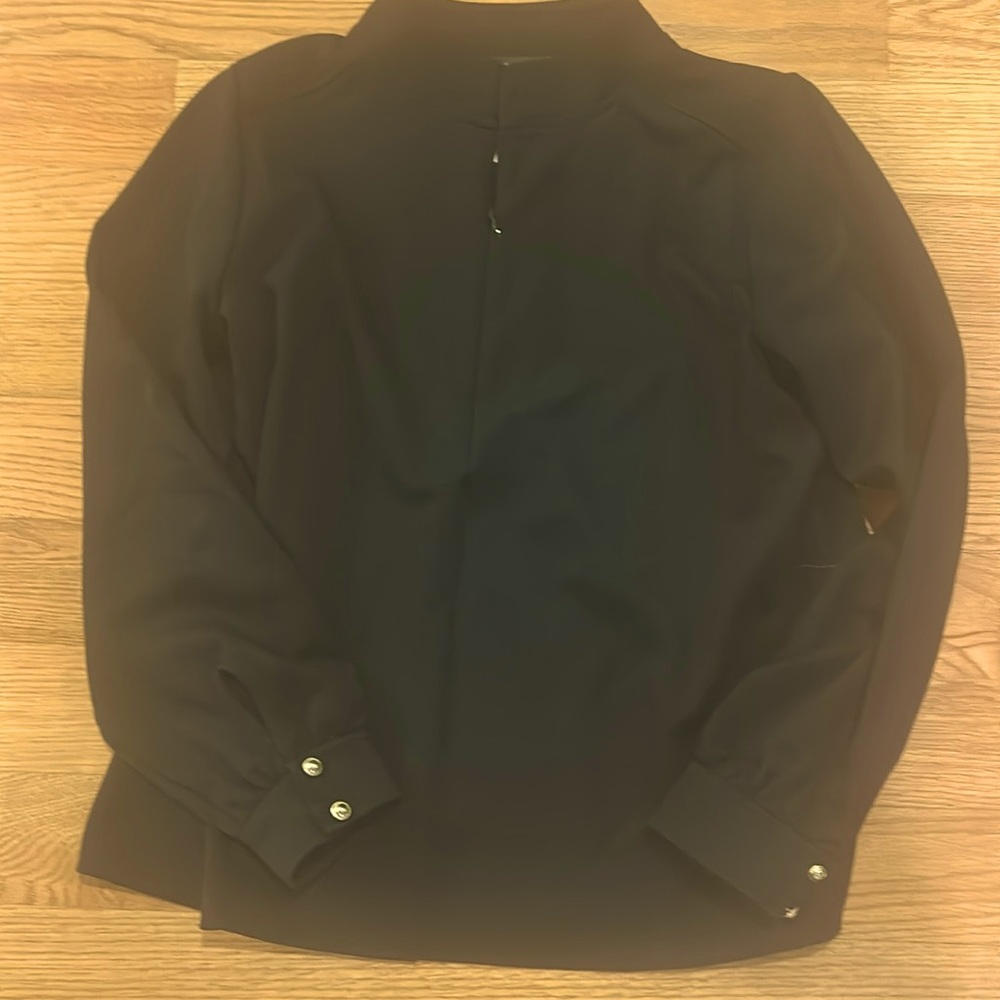 Talbot's Black Quarter Zip NWT